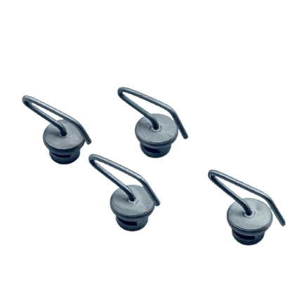TUPPERS HAND TABLE, SLIDING HOOKS FOR ELASTIC BANDS