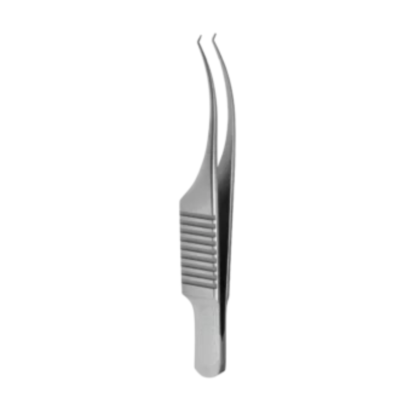 pierse-colibri-corneal-forceps-curved-with-flat-serrated-handle
